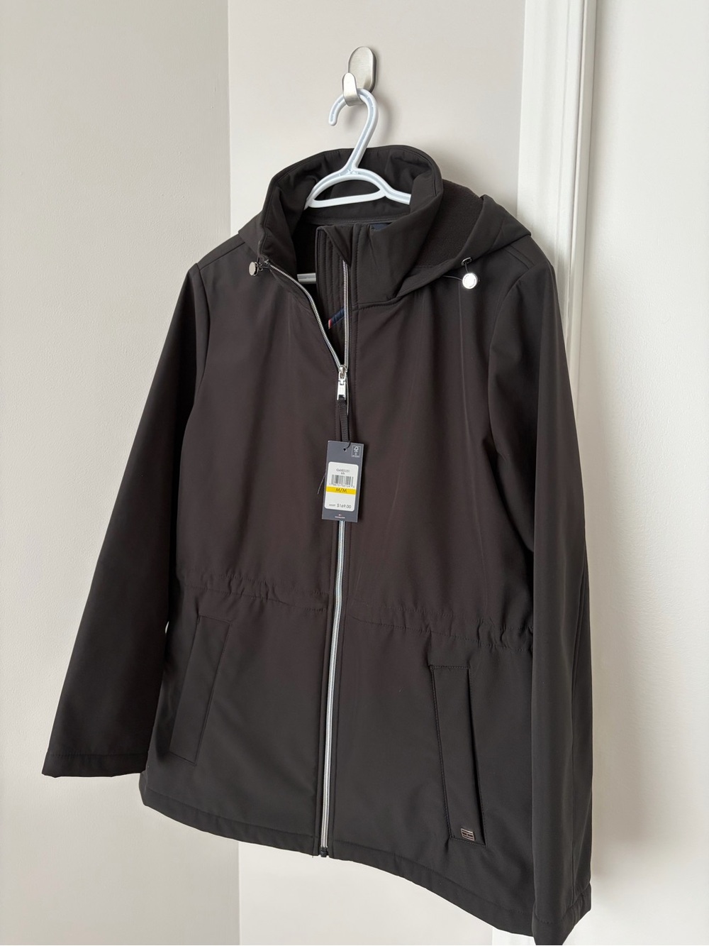 Tommy Hilfiger women's mid length hooded coat